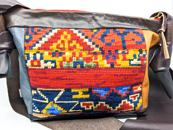 Aztec Tapestry Large Slouch Bag