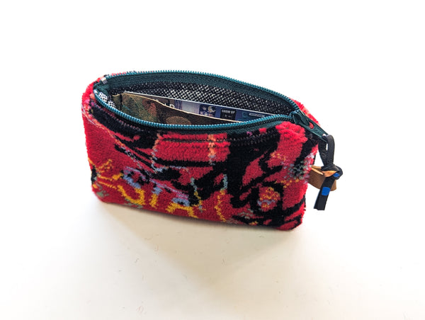 Red STA Bus Moquette Coin Purse