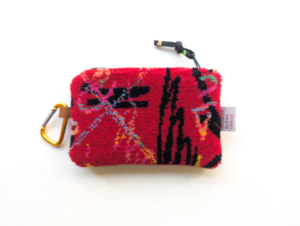 Red STA Bus Moquette Coin Purse